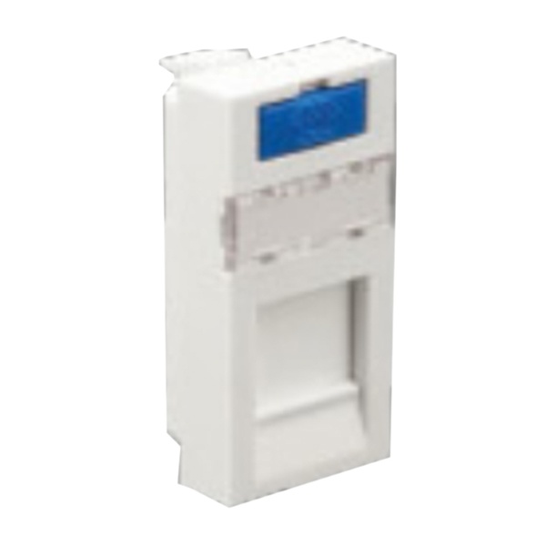 Накладка для розеток Экопласт RJ-12 и RJ-45 LK45, 45х22,5мм белая