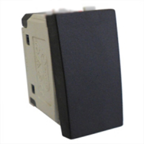 Переключатель Экопласт 45х22,5 мм LK45 16A, 250B черный бархат