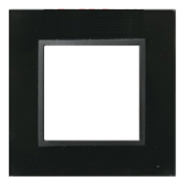 Рамка 1-постовая Экопласт LK45 из натурального темного стекла