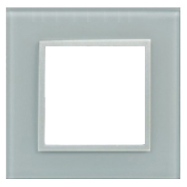 Рамка 1-постовая Экопласт LK45 из натурального светлого стекла