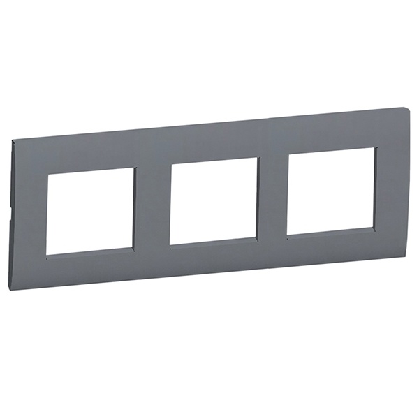 Рамка 3-постовая Экопласт LK45 (серебристый металлик)