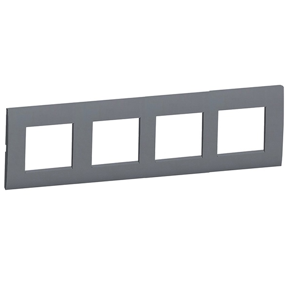 Рамка 4-постовая Экопласт LK45 (серебристый металлик)