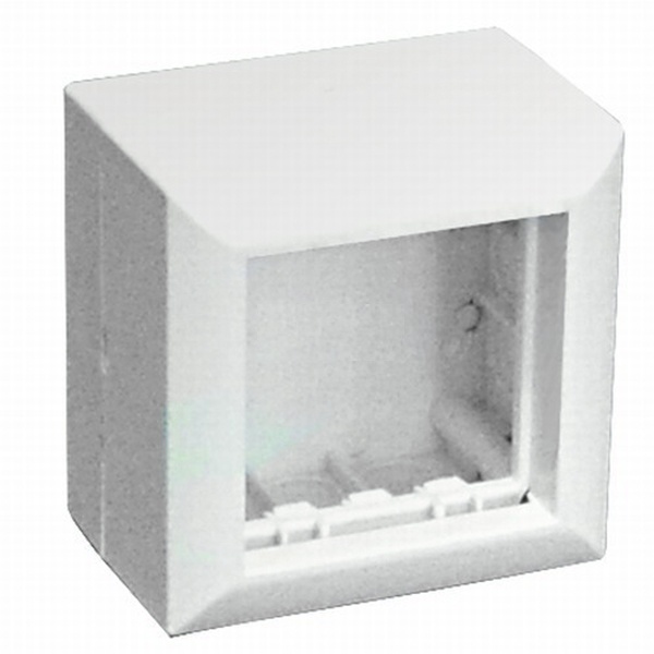 Коробка Экопласт SM45 для открытой проводки на 1 пост 45х45 мм