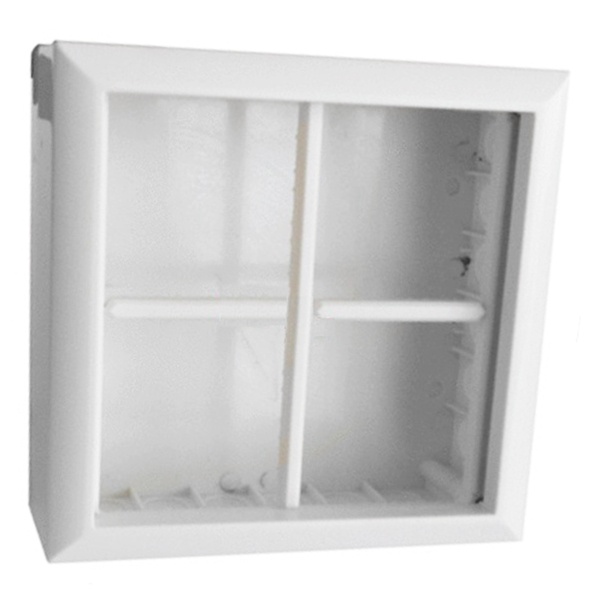 Коробка Экопласт SM45/8 для открытой проводки на 4 поста 45х45 мм