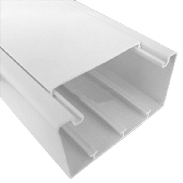 Кабель-канал с крышкой Экопласт Insta 100х55 (крышка 80 мм) [уп. 24м] (кабельный короб)