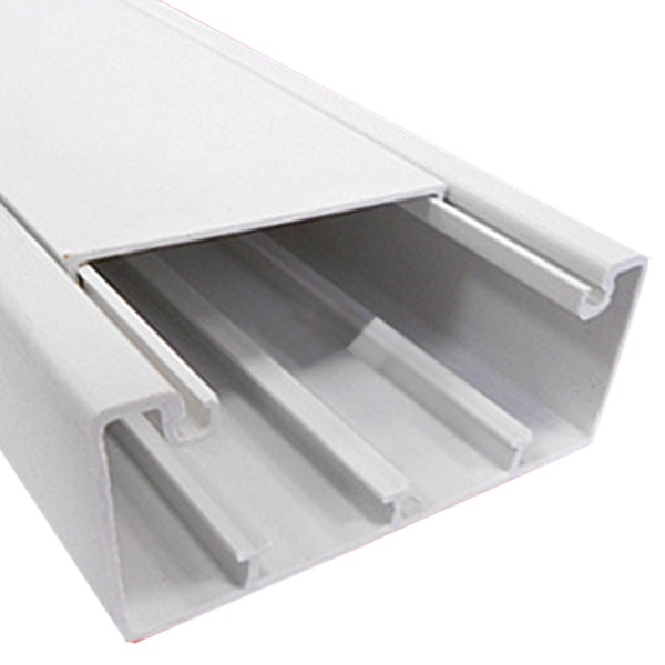 Кабель-канал с крышкой Экопласт Insta 100х40 (крышка 80 мм) [уп. 32м] (кабельный короб)