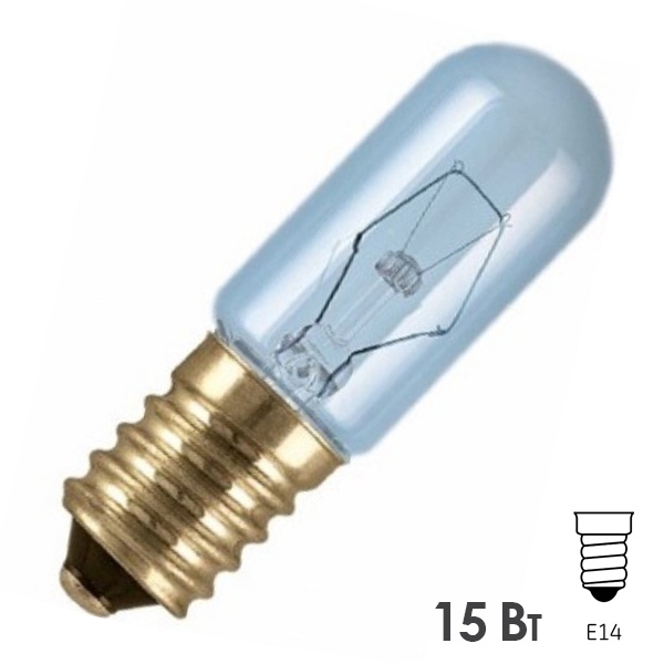 Лампа для холодильников и швейных машин Osram SPC T17/54 CL 15W FREEZER E14 прозрачная