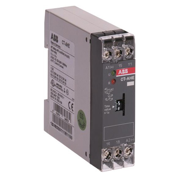 Реле времени CT-AHE (задержка на отключ.) 24В AC/DC (временной диапазон 3..300с.) 1ПК