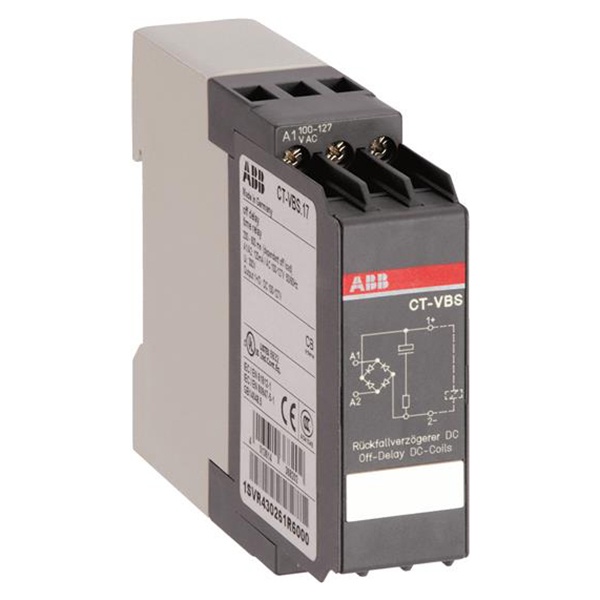 Реле времени CT-VBS (с выдерж. при выключ. (для катушек контакто ров DC без вспом. напряж.) 100-127В