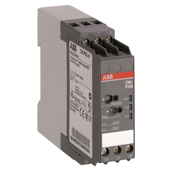 Реле контроля CM-PSS.41P Umin/Umax, чередование (ф-ция отключаемая), обрыв фаз, U питU изм3x400В A