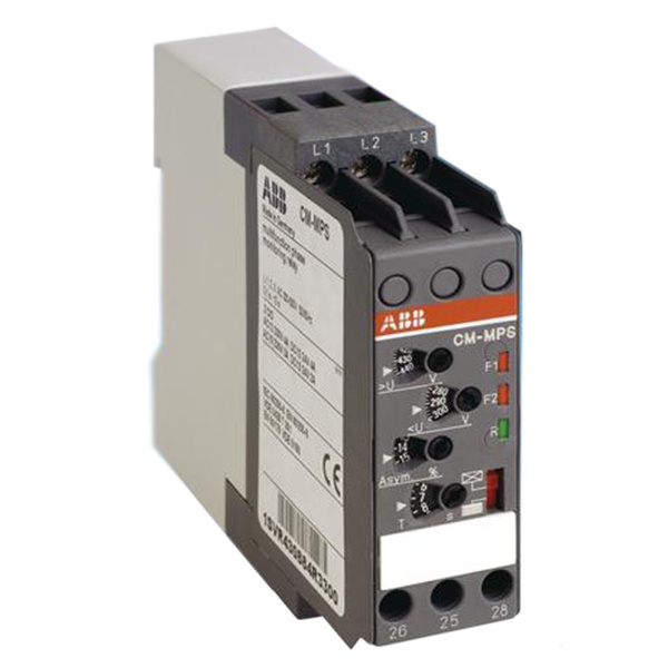 Реле контроля CM-MPS.41P без контр нуля, Umin/Umax3х300-380В/420- 500BAC, 2ПК, пружинные клеммы