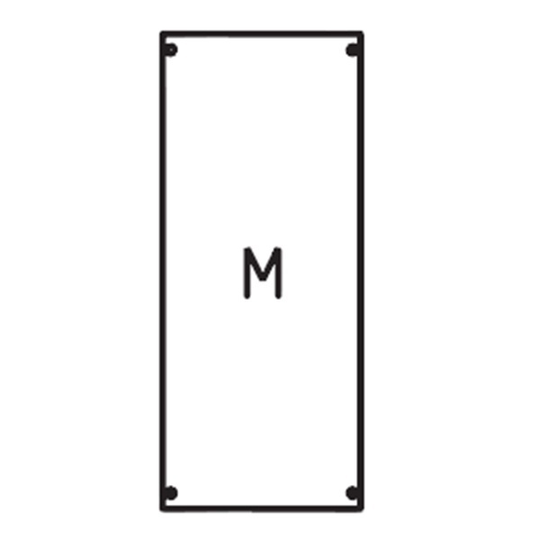 Панель с монтажной платой ABB 1ряд/4 рейки высота 600 мм STJ1 M 0A