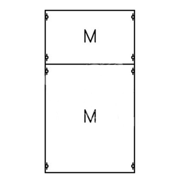 Панель с монтажной платой ABB 2ряда/5 рейки высота 750 мм STJ2 M 1A