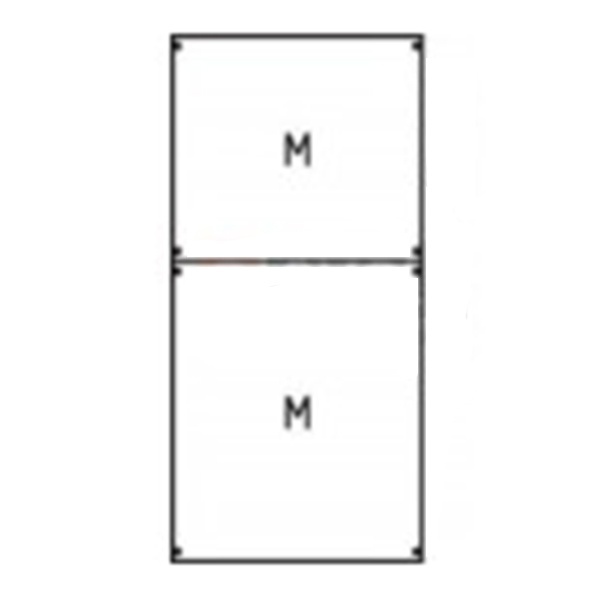 Панель с монтажной платой ABB 2ряда/7 реек высота 1050 мм STJ2 M 3A