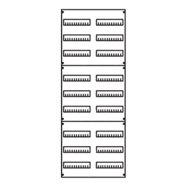 Панель под установку модульных устройств ABB 2ряда/9 реек 216 модулей высота 1350 мм STJ2 V 5A