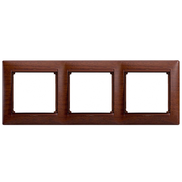 Рамка Legrand Valena 3 поста тонированное дерево