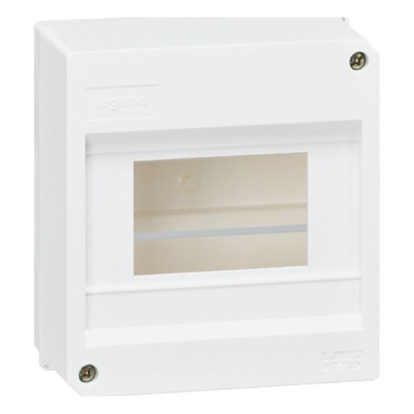 Бокс Legrand Mini S Эко накладной на 6 модулей без дверки с шиной