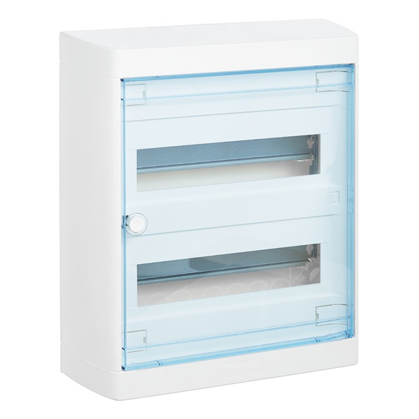 Щит пластиковый накладной Legrand Nedbox на 2x12 (+2) модулей прозрачная дверь шины N+PE