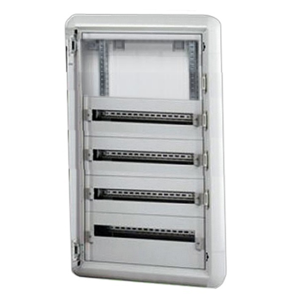 Шкаф металлический встраиваемый Legrand XL3 160 на 96(4х24) модулей место под счетчик шина без двери