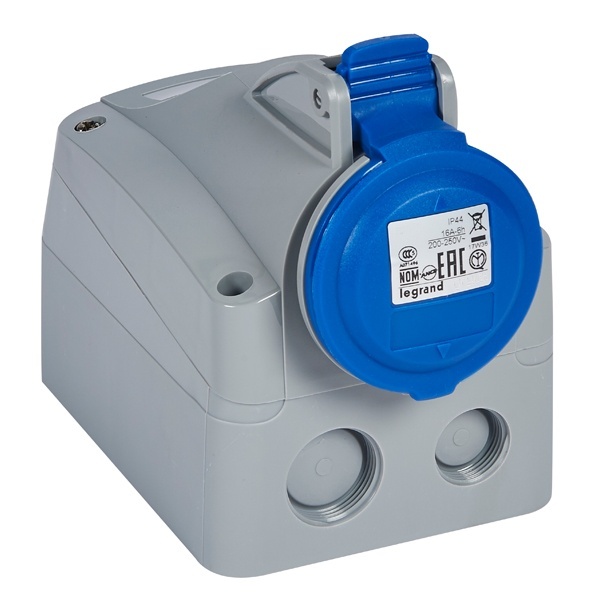 Розетка накладная Legrand P17 16А 2К+З 230В IP44