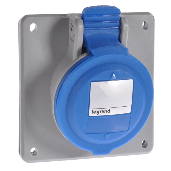 Розетка встраиваемая угловая Legrand P17 16А 2К+З 230В IP44