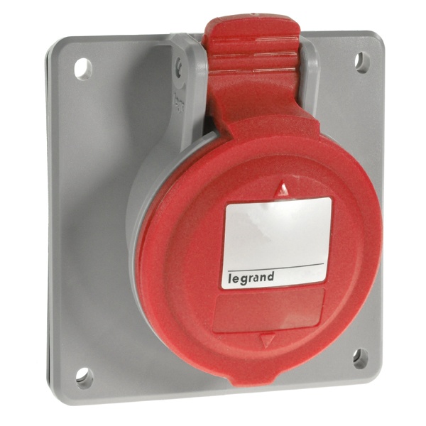 Розетка встраиваемая угловая Legrand P17 32А 3К+З 380В IP44