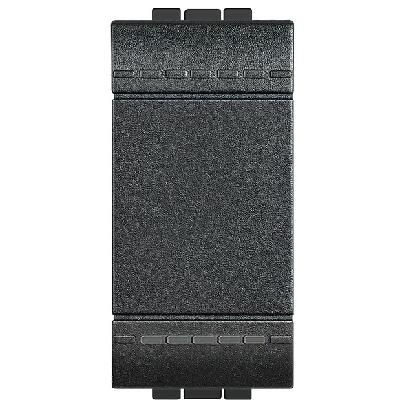 Выключатель с автоматическими клеммами, размер 1 модуль LivingLight Антрацит