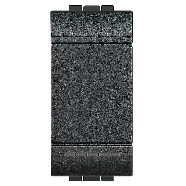 Переключатель с винтовыми клеммами, размер 1 модуль LivingLight Антрацит