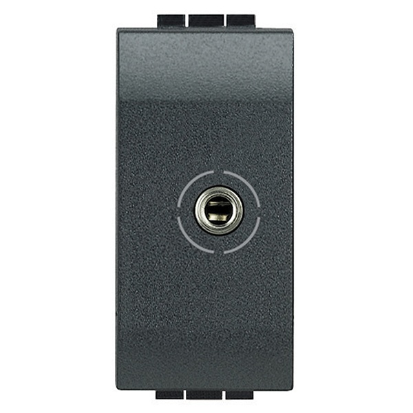 Разъем Аудио Jack 3,5 (для наушников) 1 модуль LivingLight Антрацит