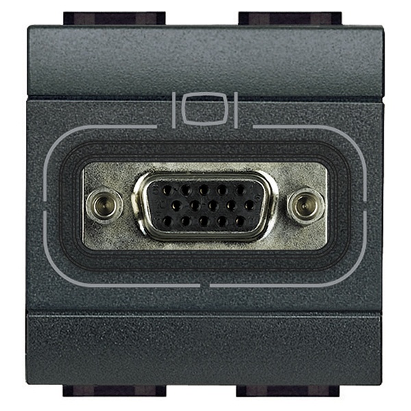 Разъем HD15 2 модуля LivingLight Антрацит