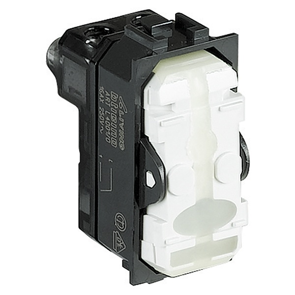 Переключатель промежуточный 1 модуль 16А винтовые клеммы без клавиши LivingLight