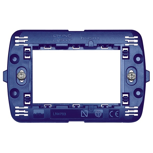 Суппорт пластиковый 3 модуля на винтах LivingLight