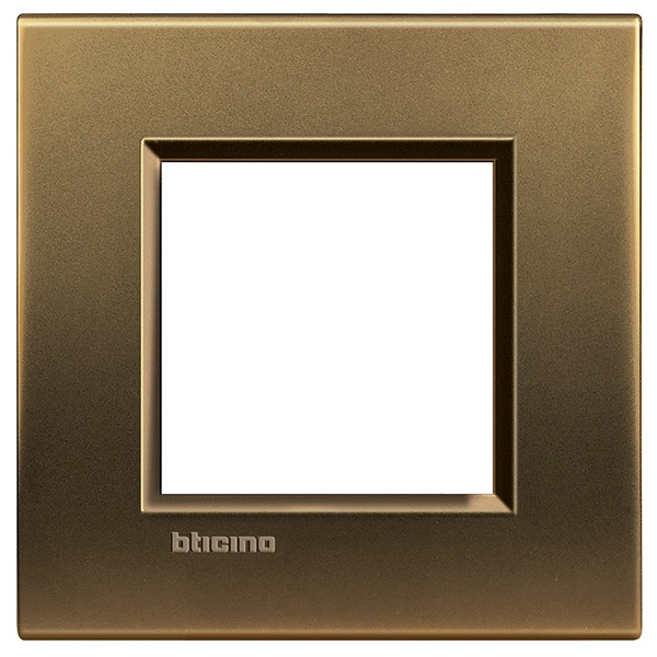 Рамка прямоугольная, 1 пост LivingLight Бронза