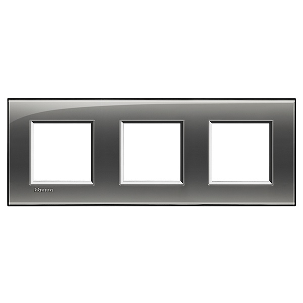 Рамка прямоугольная, 3 поста LivingLight Лондонский туман