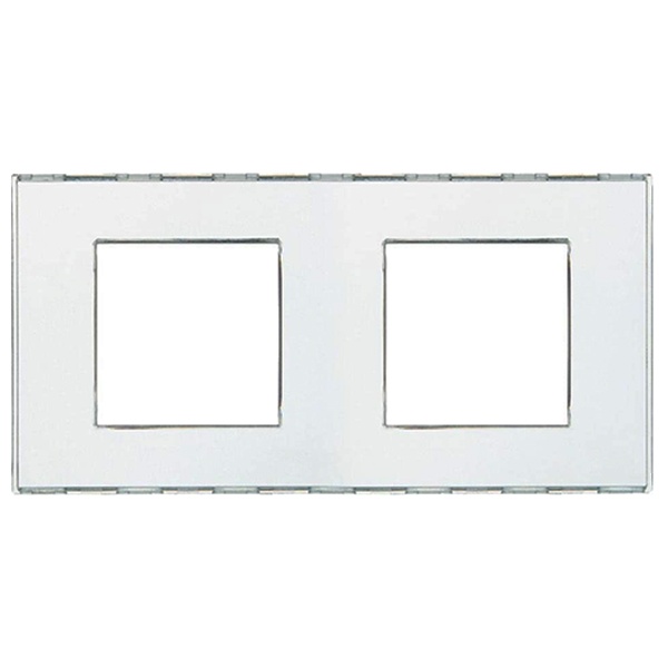 Рамка прямоугольная, 2 поста LivingLight Kristall