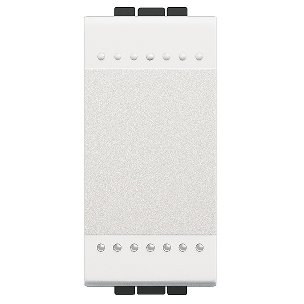 Выключатель с винтовыми клеммами, размер 1 модуль LivingLight Белый