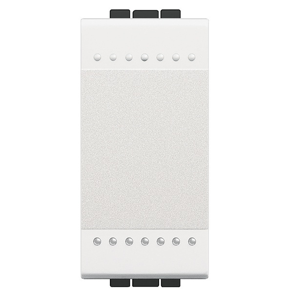 Кнопка с автоматическими клеммами, размер 1 модуль LivingLight Белый