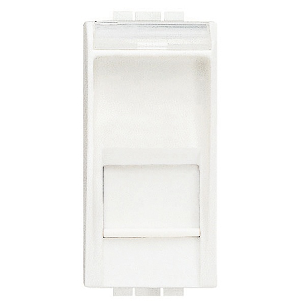 Компьютерная розетка RJ45 UTP 6 категория 1 модуль LivingLight Белый