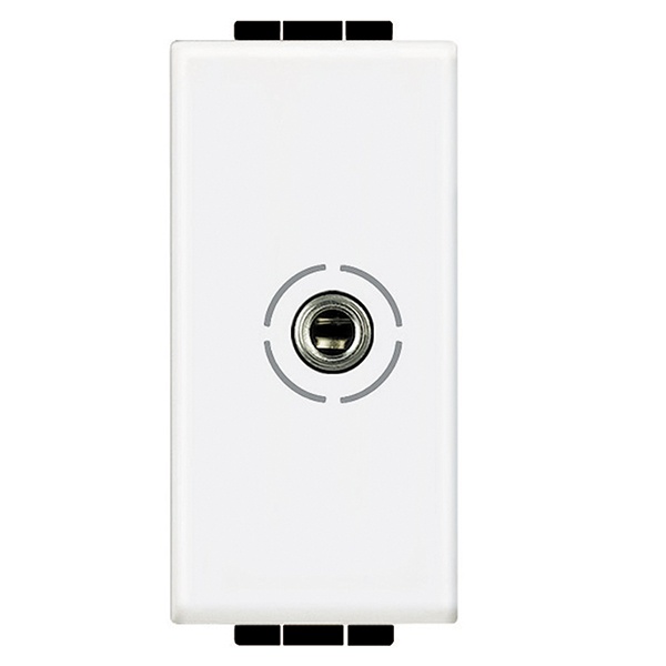 Разъем Аудио Jack 3,5 (для наушников) 1 модуль LivingLight Белый