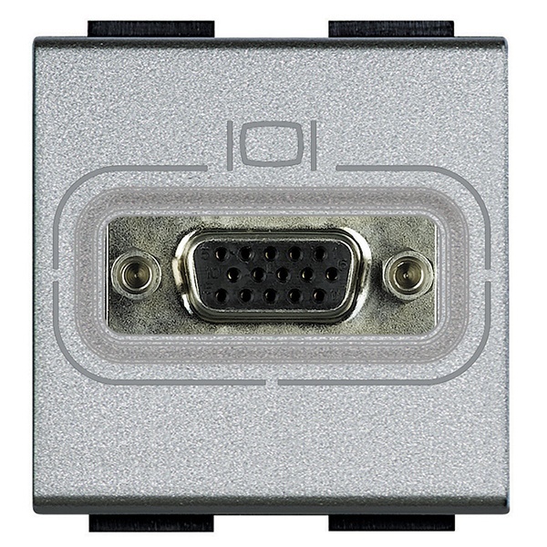 Разъем HD15 2 модуля LivingLight Алюминий