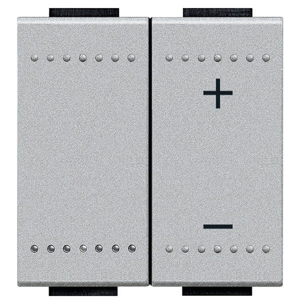 Светорегулятор для резистивных и индуктивных нагрузок, 600 Вт 2 модуля LivingLight Алюминий