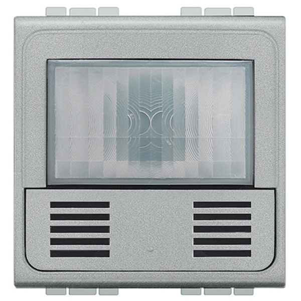 Энергоэффективный датчик движения + датчик освещенности 2,5 А ИК+УЗ 2 модуля LivingLight Алюминий