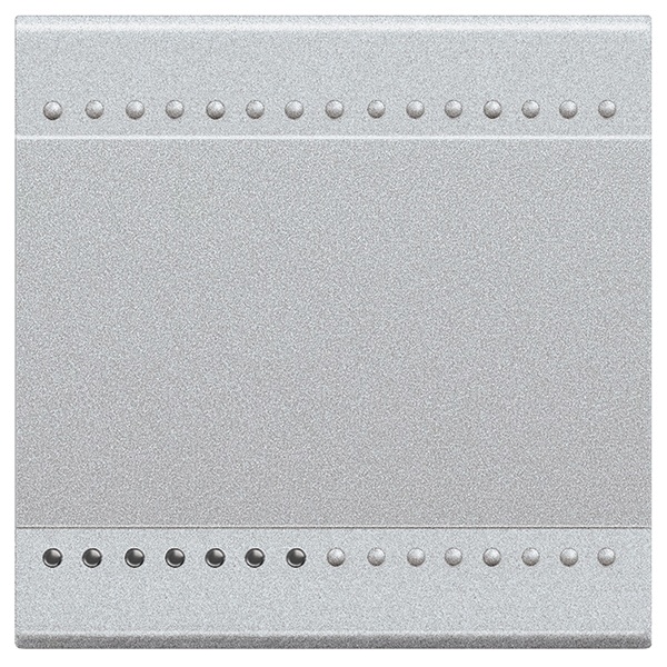 Клавиша с подсветкой 2 модуля LivingLight Алюминий