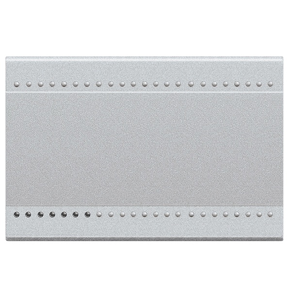 Клавиша с подсветкой 3 модуля LivingLight Алюминий