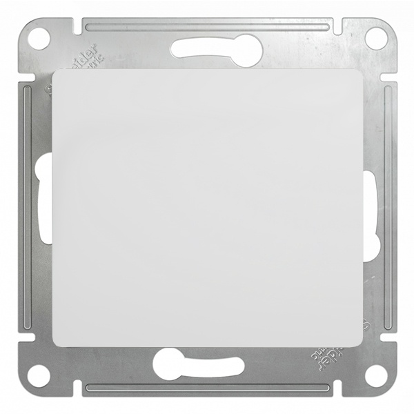 Одноклавишный выключатель SE Glossa 10A механизм, белый