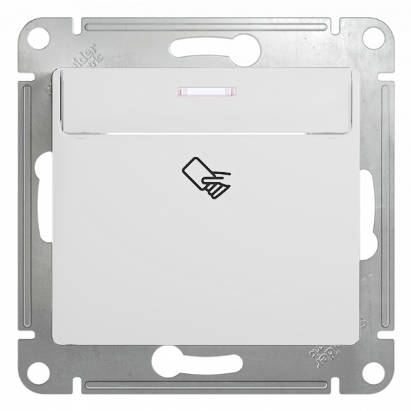 Карточный выключатель SE Glossa механизм, белый