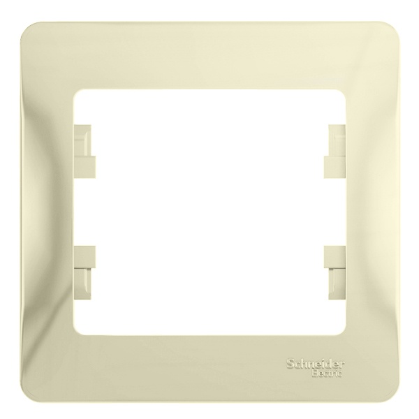 Рамка 1-постовая SE Glossa, бежевый