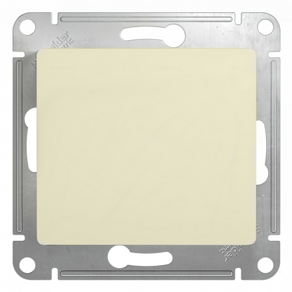 Одноклавишный выключатель SE Glossa 10A механизм, бежевый