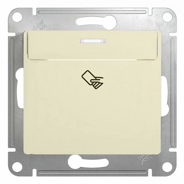 Карточный выключатель SE Glossa механизм, бежевый