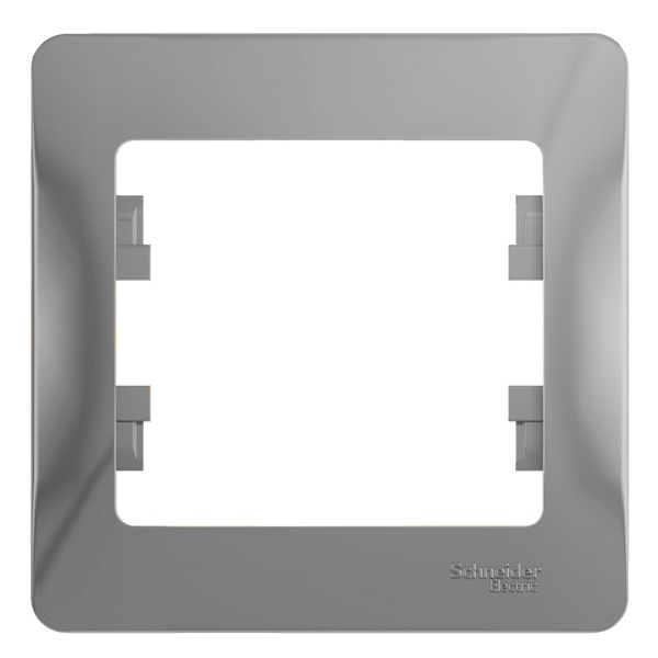 Рамка 1-постовая SE Glossa, алюминий